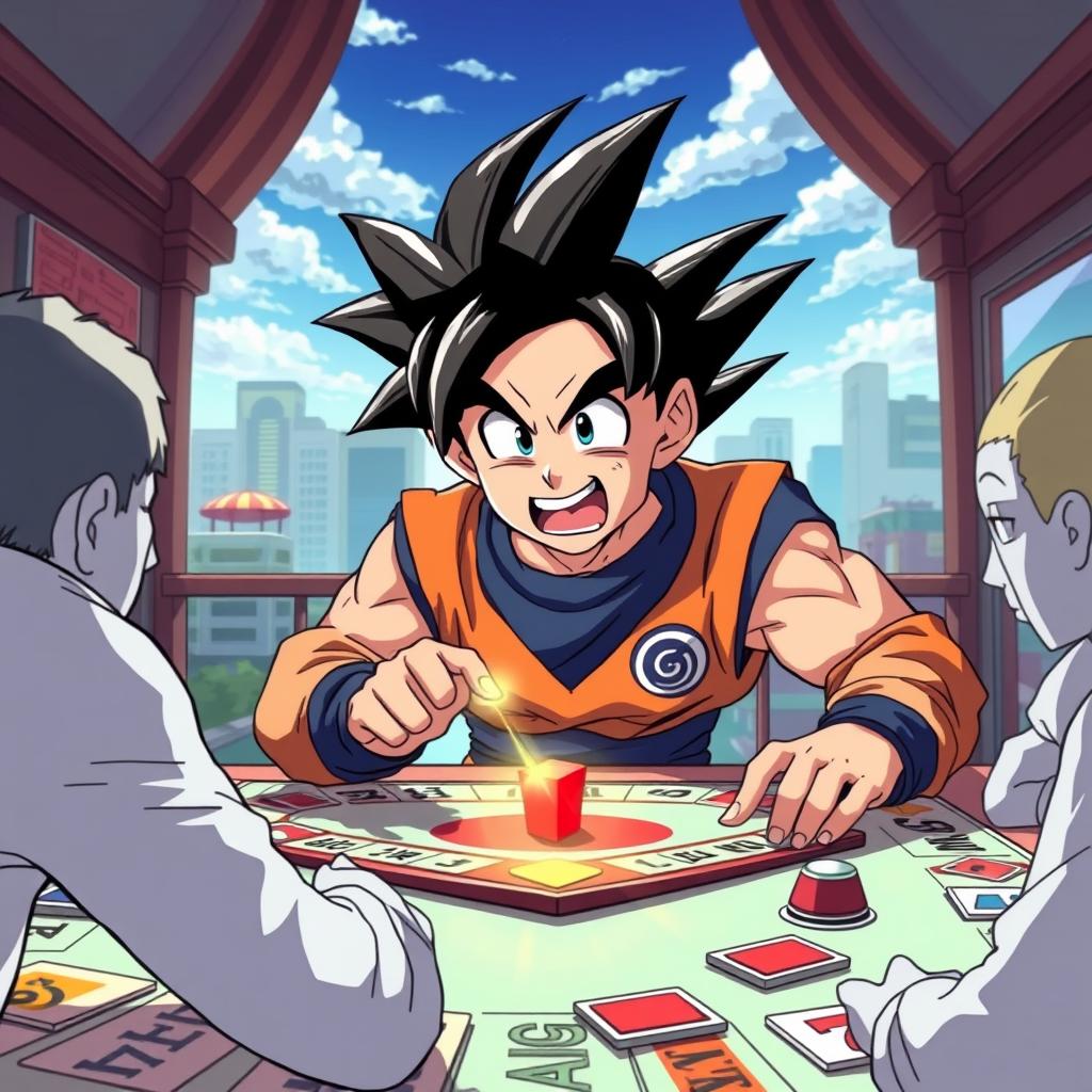 Download Anime Goku Playing Monopoly