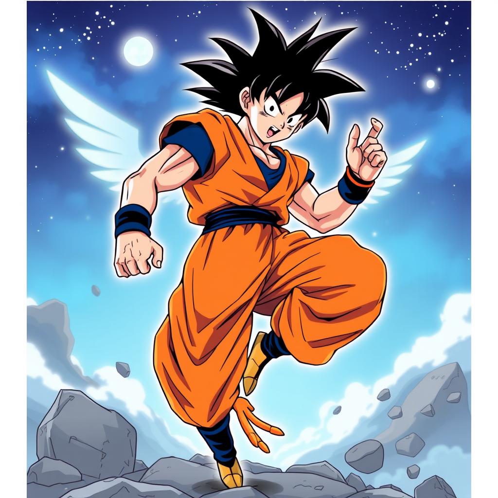 Download Anime Goku With Bird