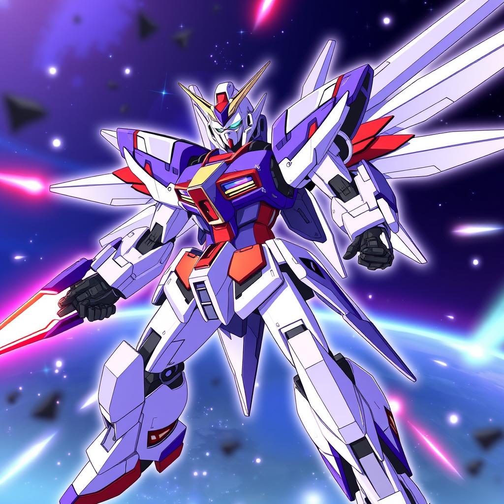 Download Anime Gundam Destiny Purple