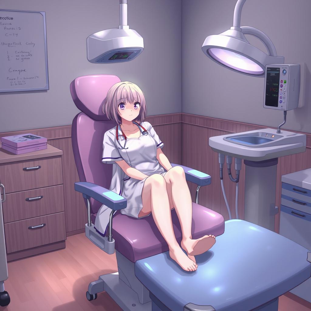 Download Anime Gynecologistchair Girl Sitting