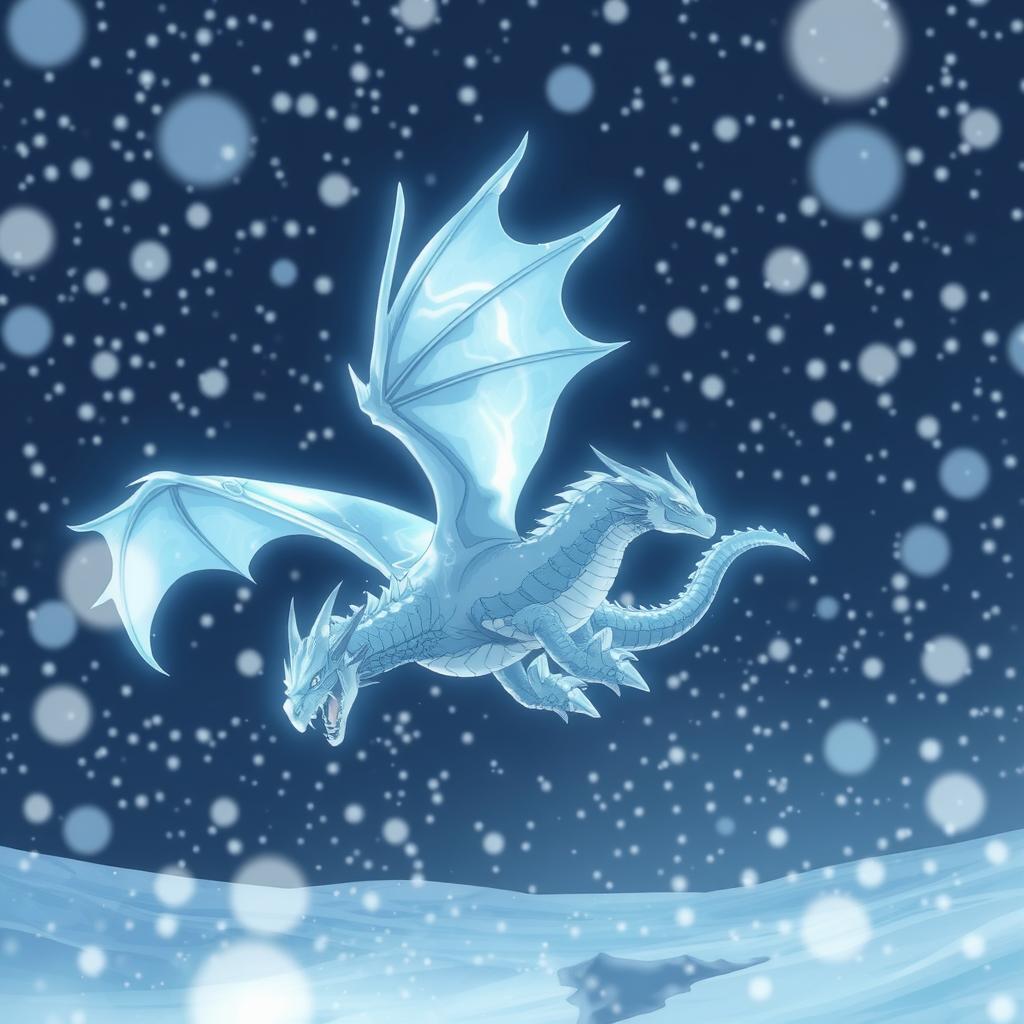 Download Anime Ice Dragon Flying