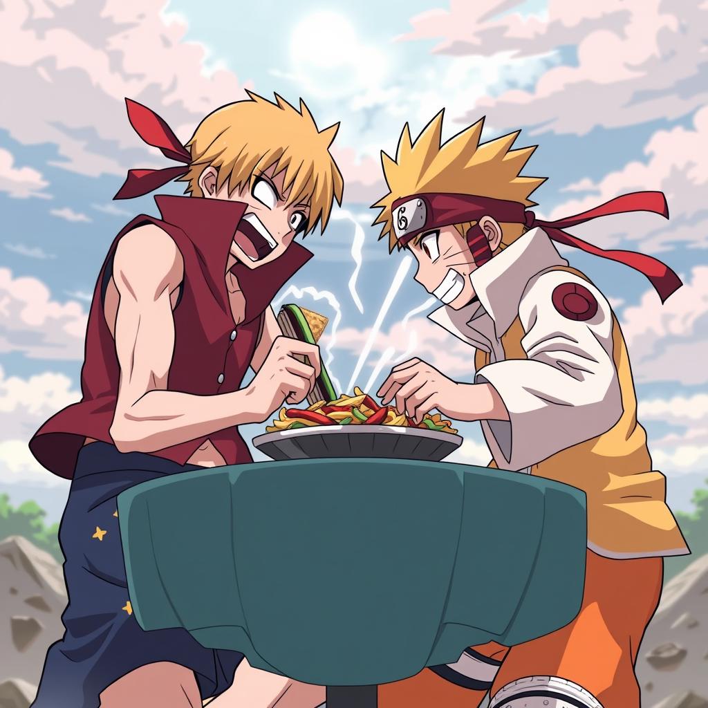 Download Anime Luffy And Naruto