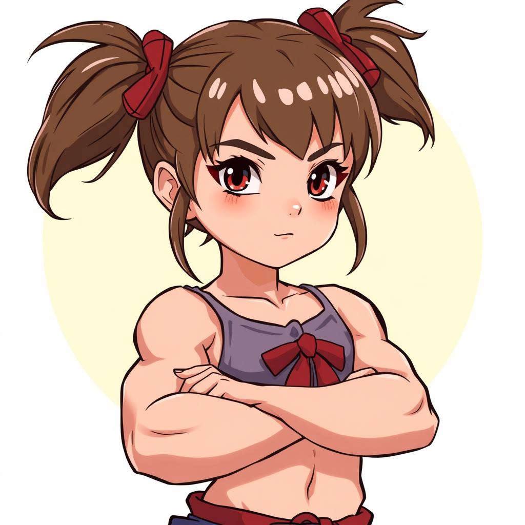 Download Anime Muscular Kid Girl