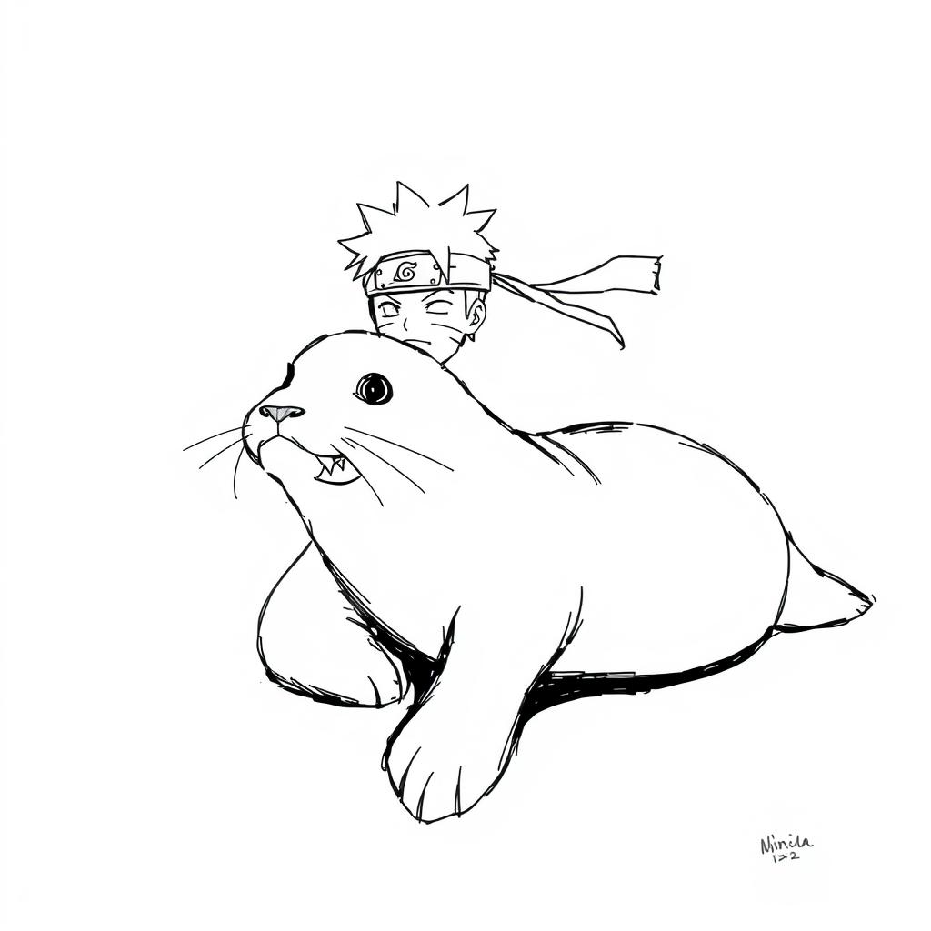 Download Anime Naruto Sketch Seal