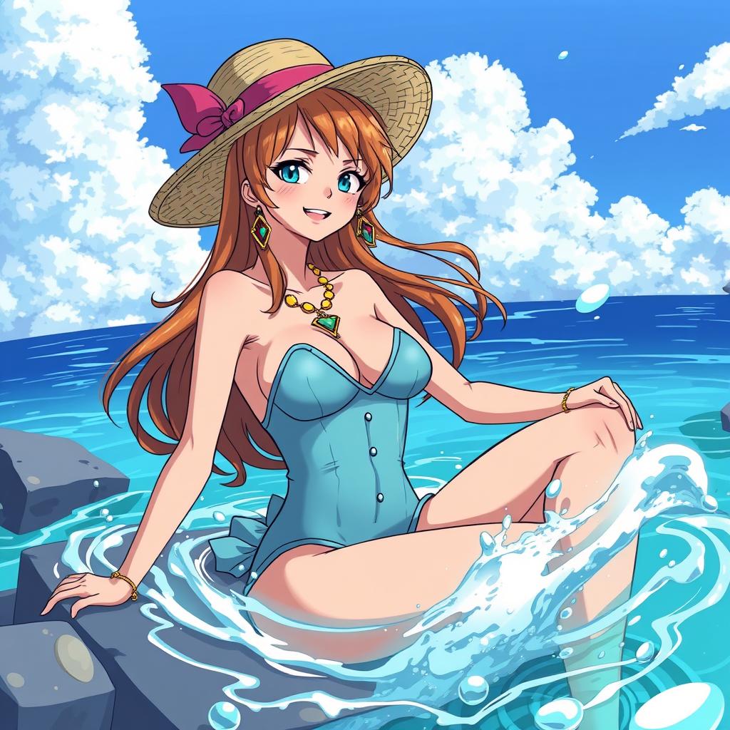 Download Anime One Piece Nami Bathing