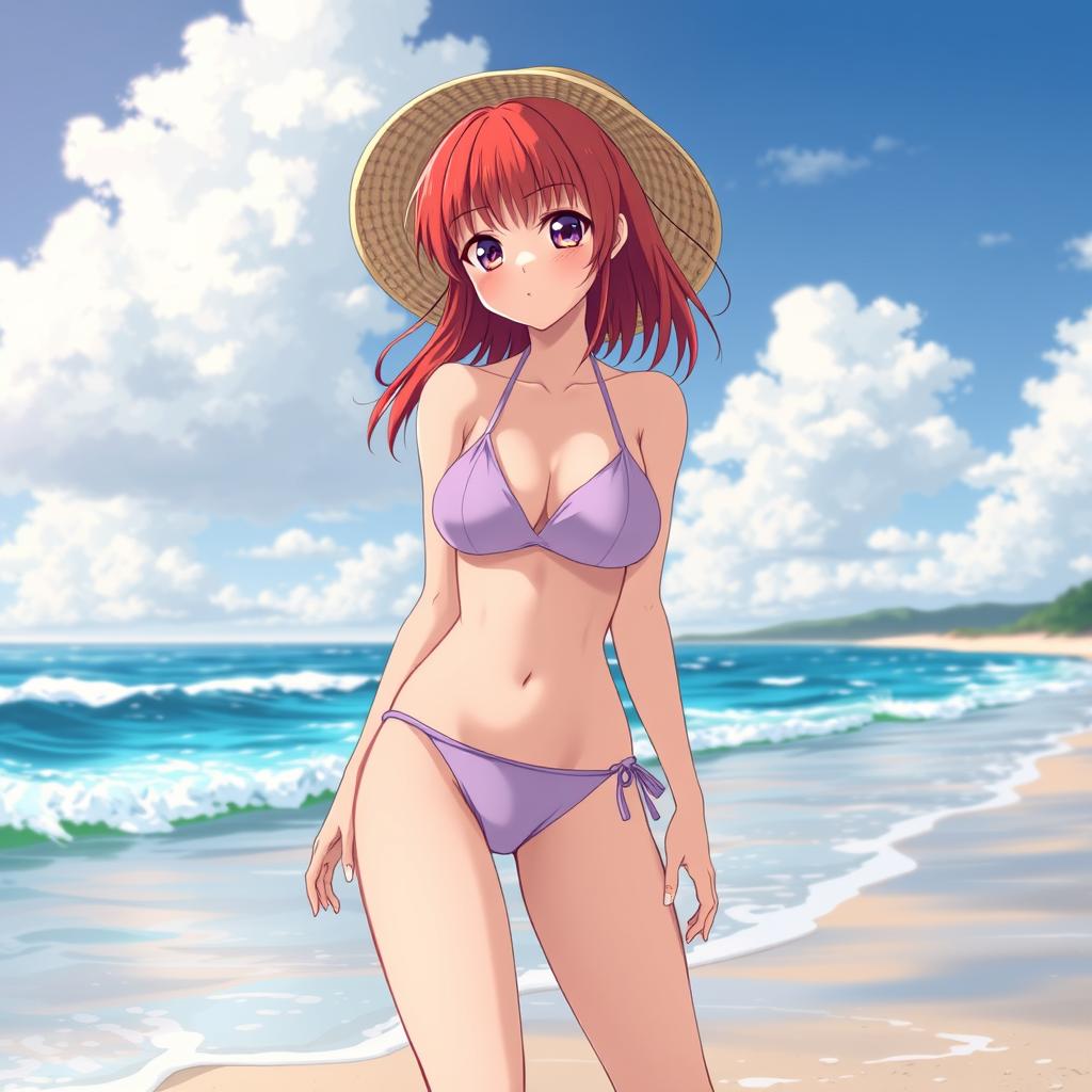 Download Anime Red Hair Girl