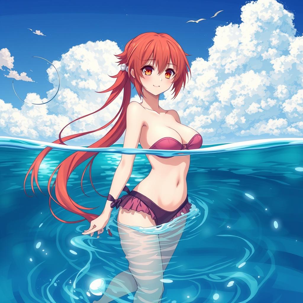 Download Anime Red Haired Girl