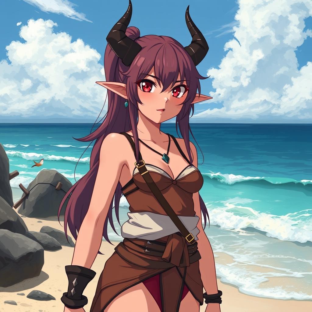 Download Anime Tiefling Girl In