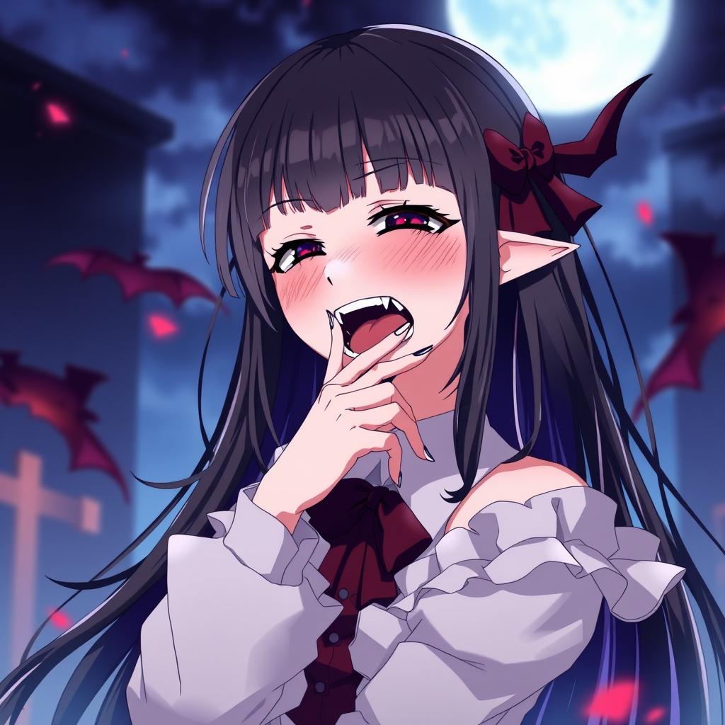 Download Anime Vampire Girl Touching