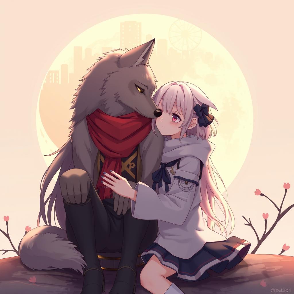 Download Anime Wolf And Girl