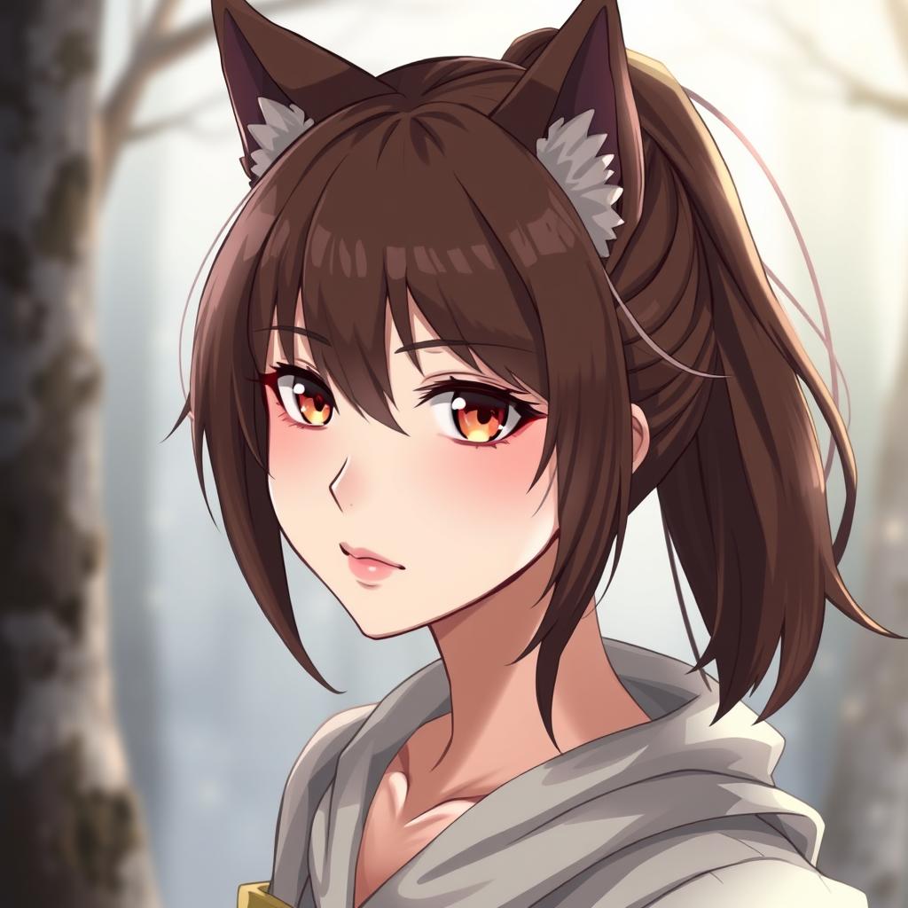 Download Anime Wolfgirl Woman Short