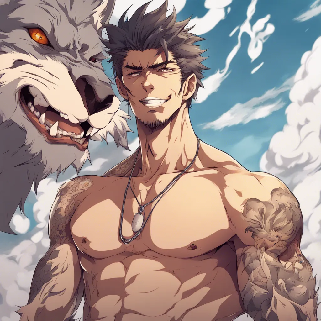 Download Attractive Sexyanime Werewolf Male Shirtless Tattoos