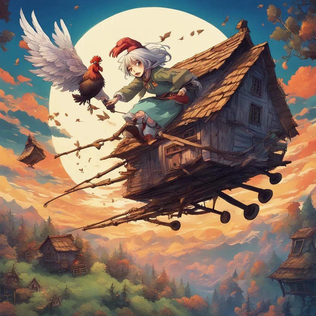 Download Baba Yaga Flying To Her House