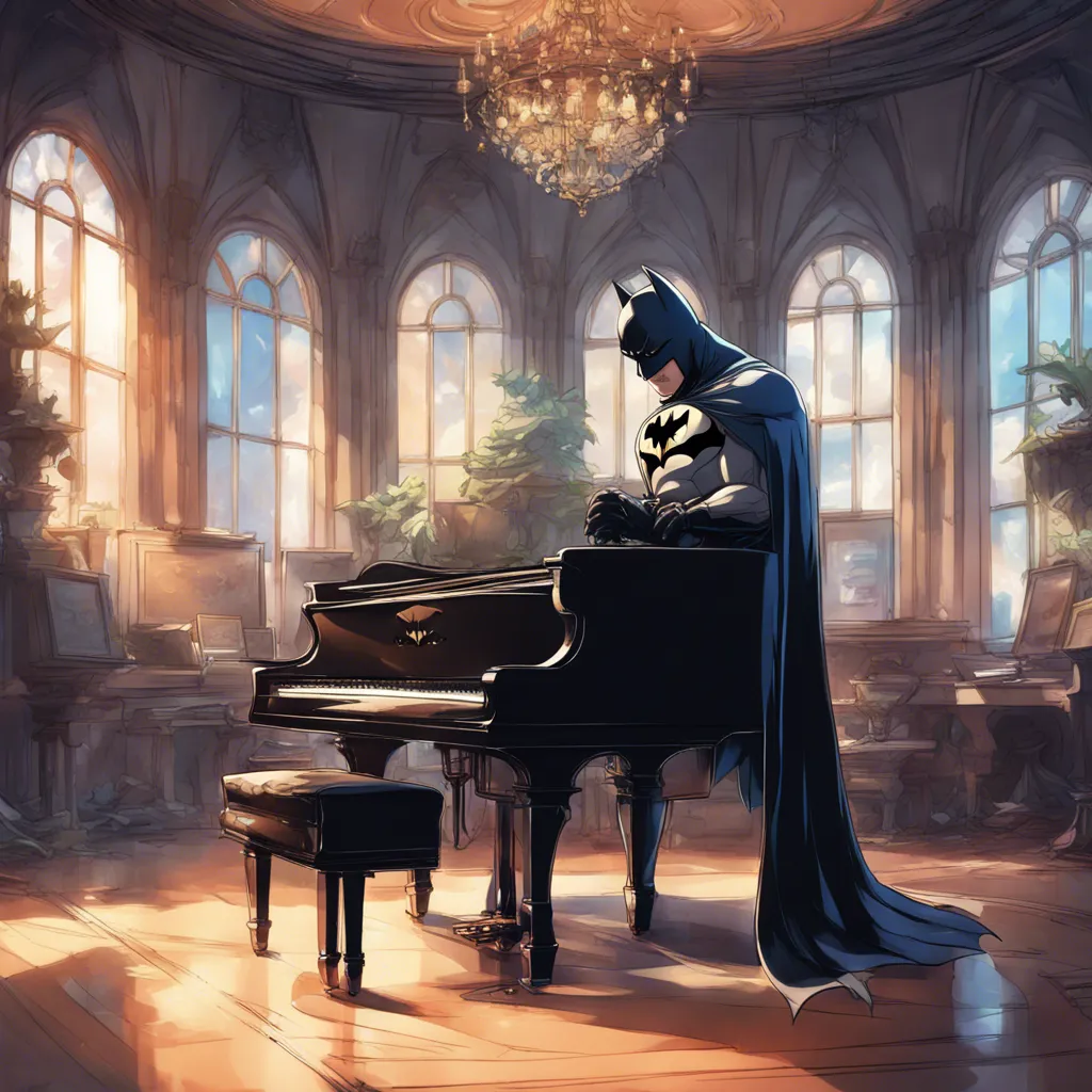 Download Batman Sitting In His Mansion In