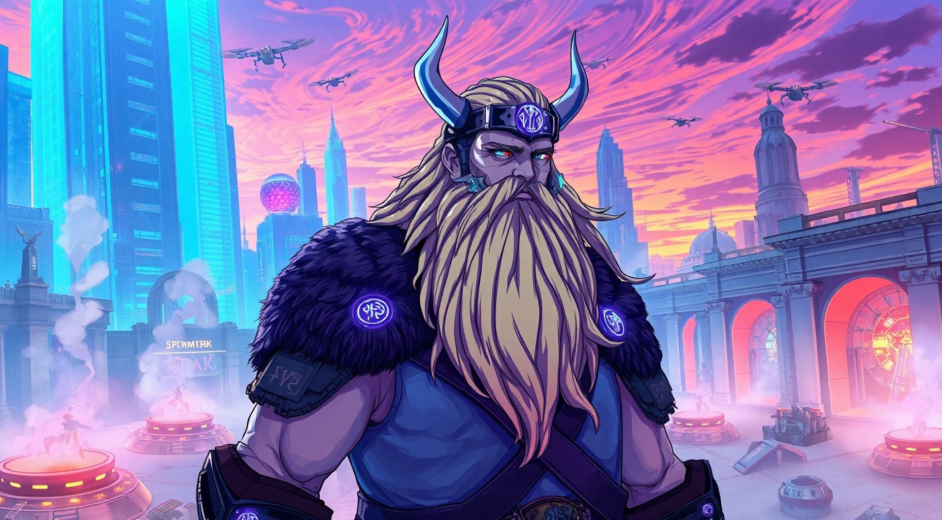 Download Beard Norse Cyberpunk