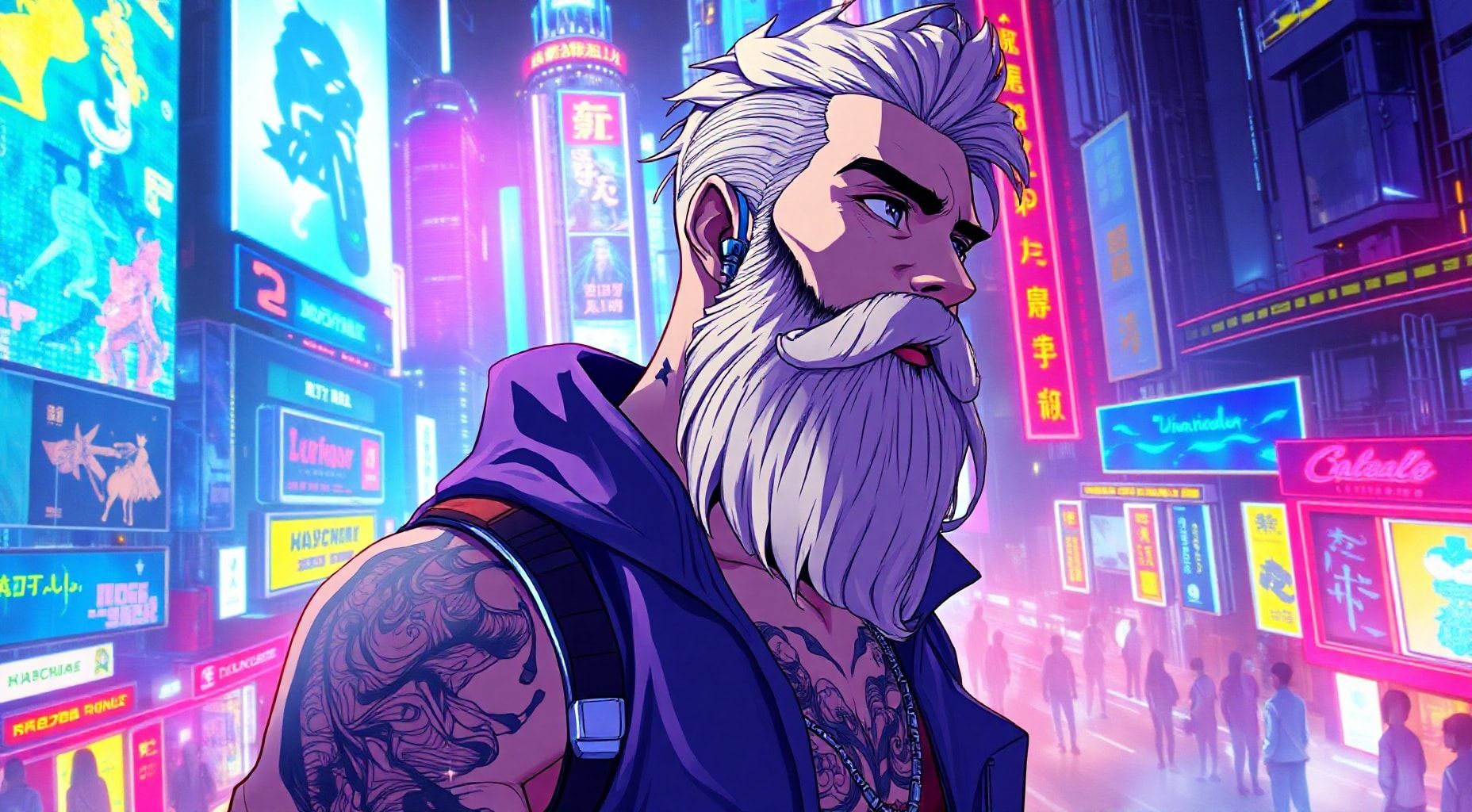 Download Bearded Cyberpunk