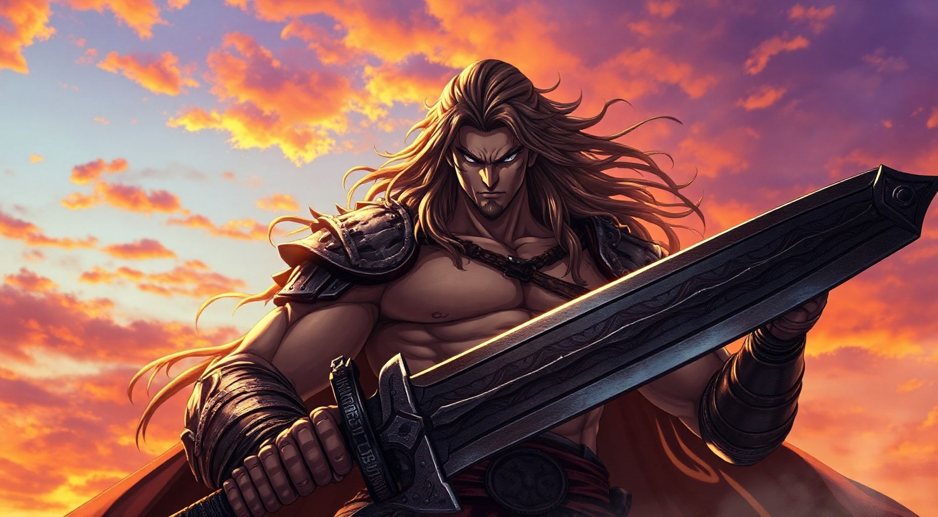 Download Berserk Guts With Long Hair Hd