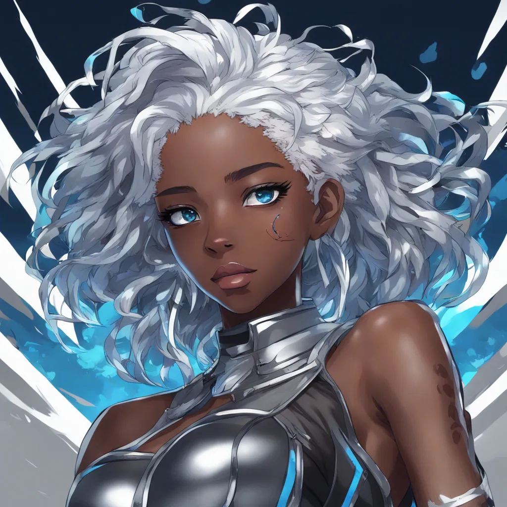 Download Black Girl With Silver Hair And