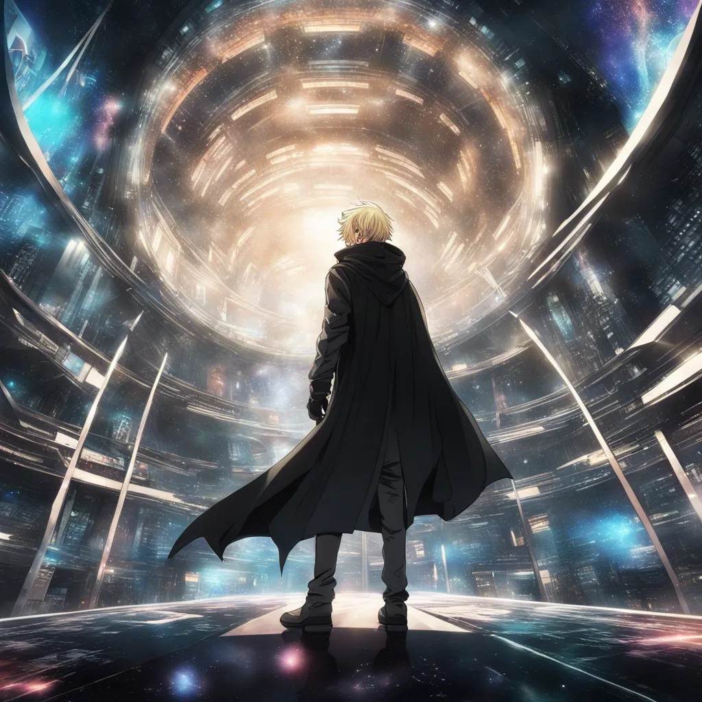 Download Blonde Man In Black Cloak Standing