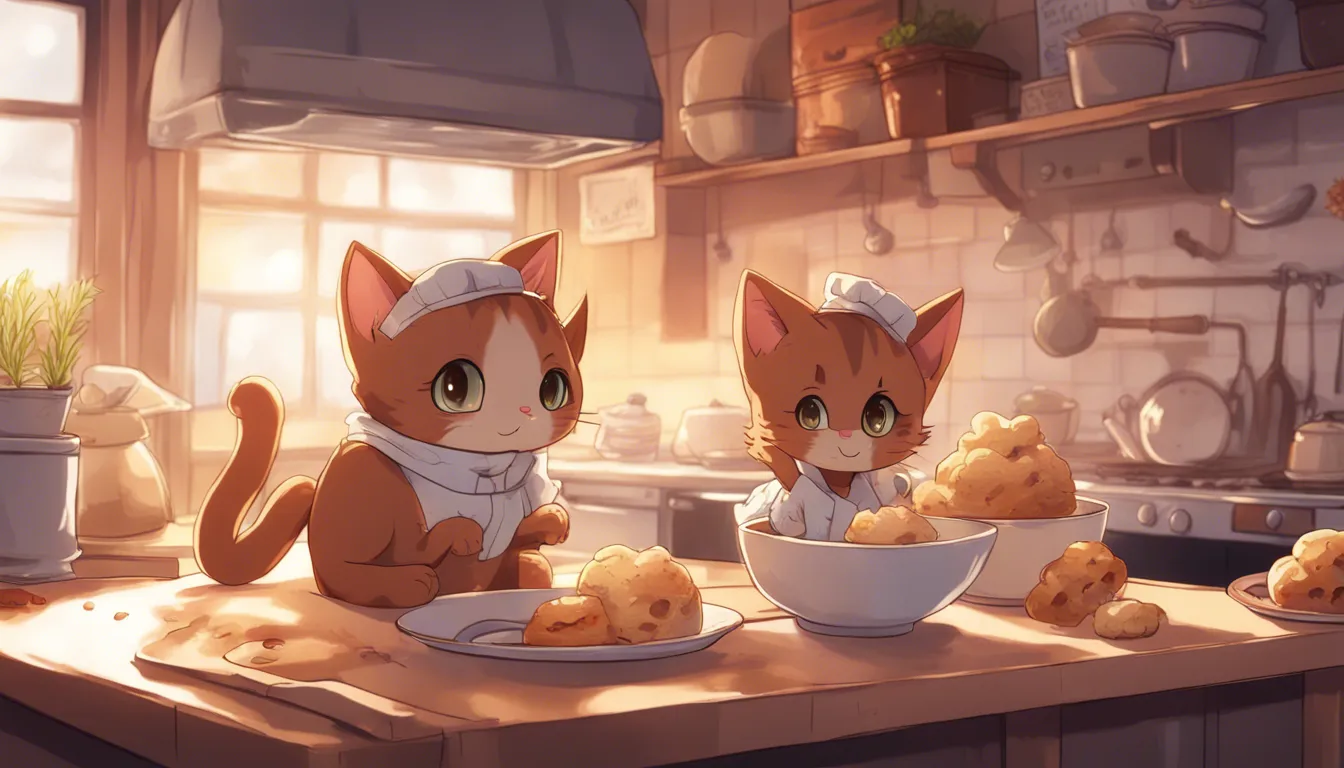 Download Brown Kitten Cat Baking Muffins In