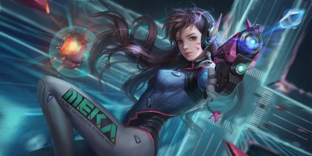 Download female anime  Overwatch