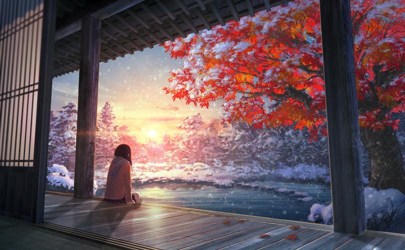 Download Chill Out snow anime