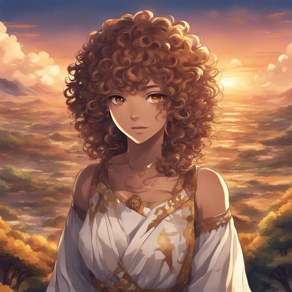 Download Caramel Skinned Curly Hair Queen Brown