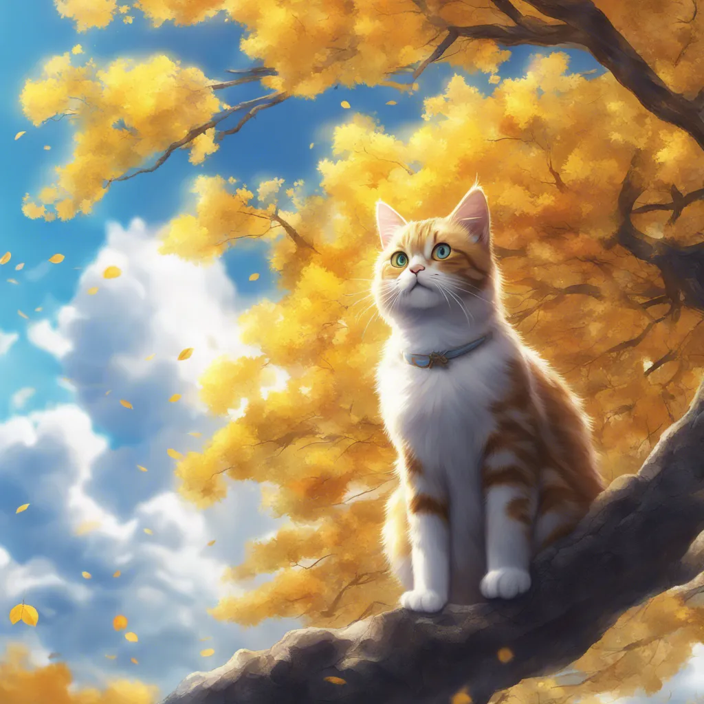 Download Cat In The Sky With Anime