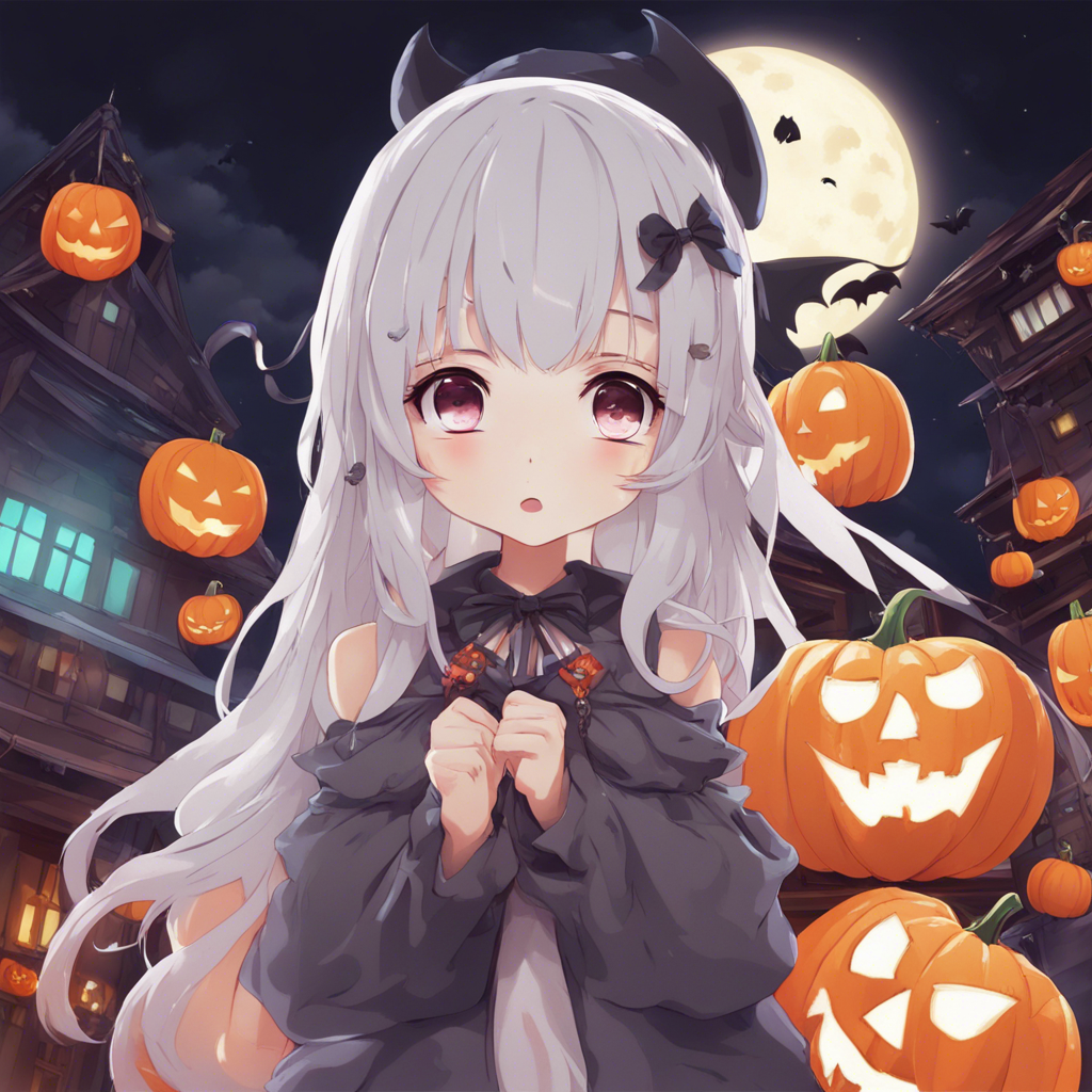 Download Cute Kawaii Anime Girl Halloween Ghost