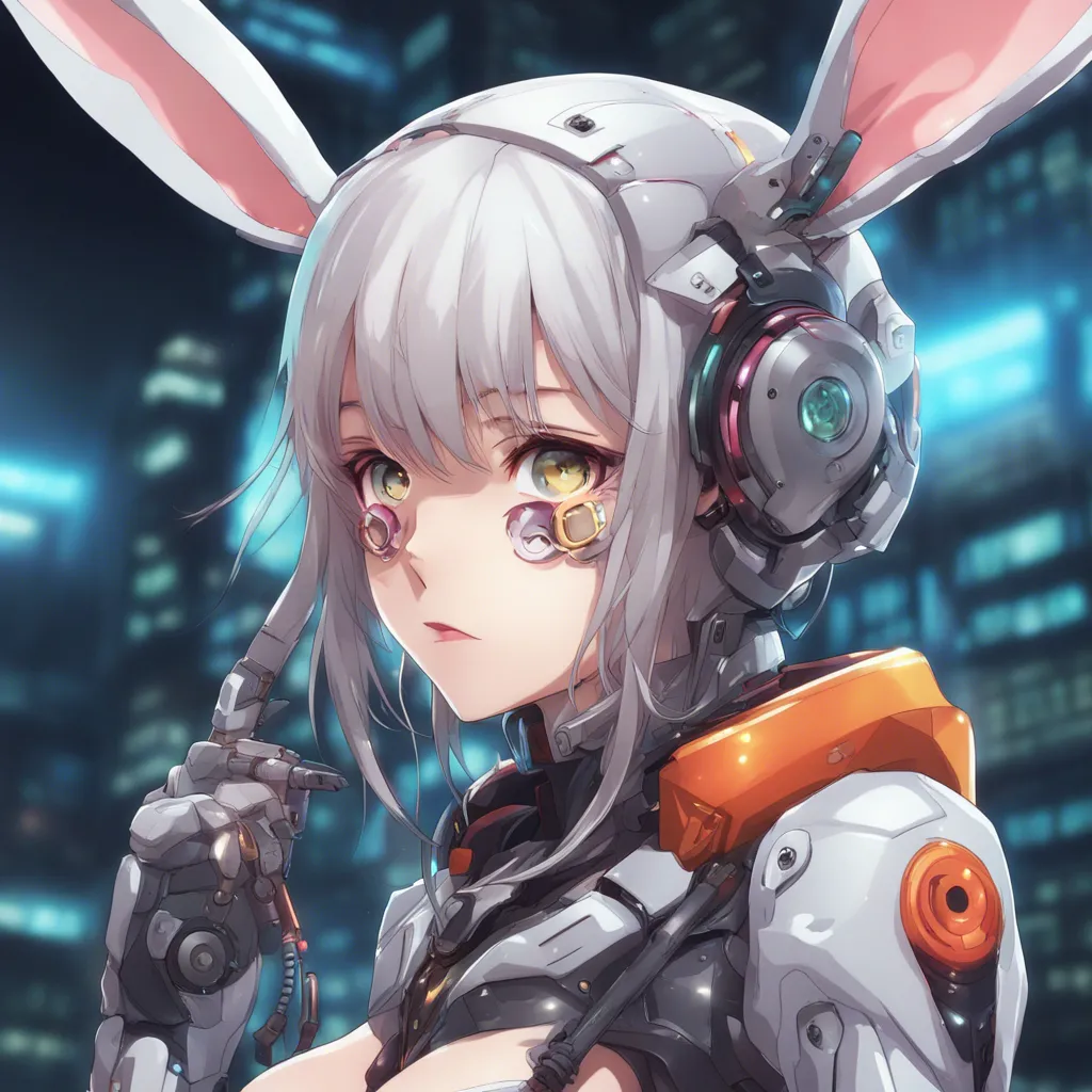 Download Cyborg Girl Cute Rabbit Suit