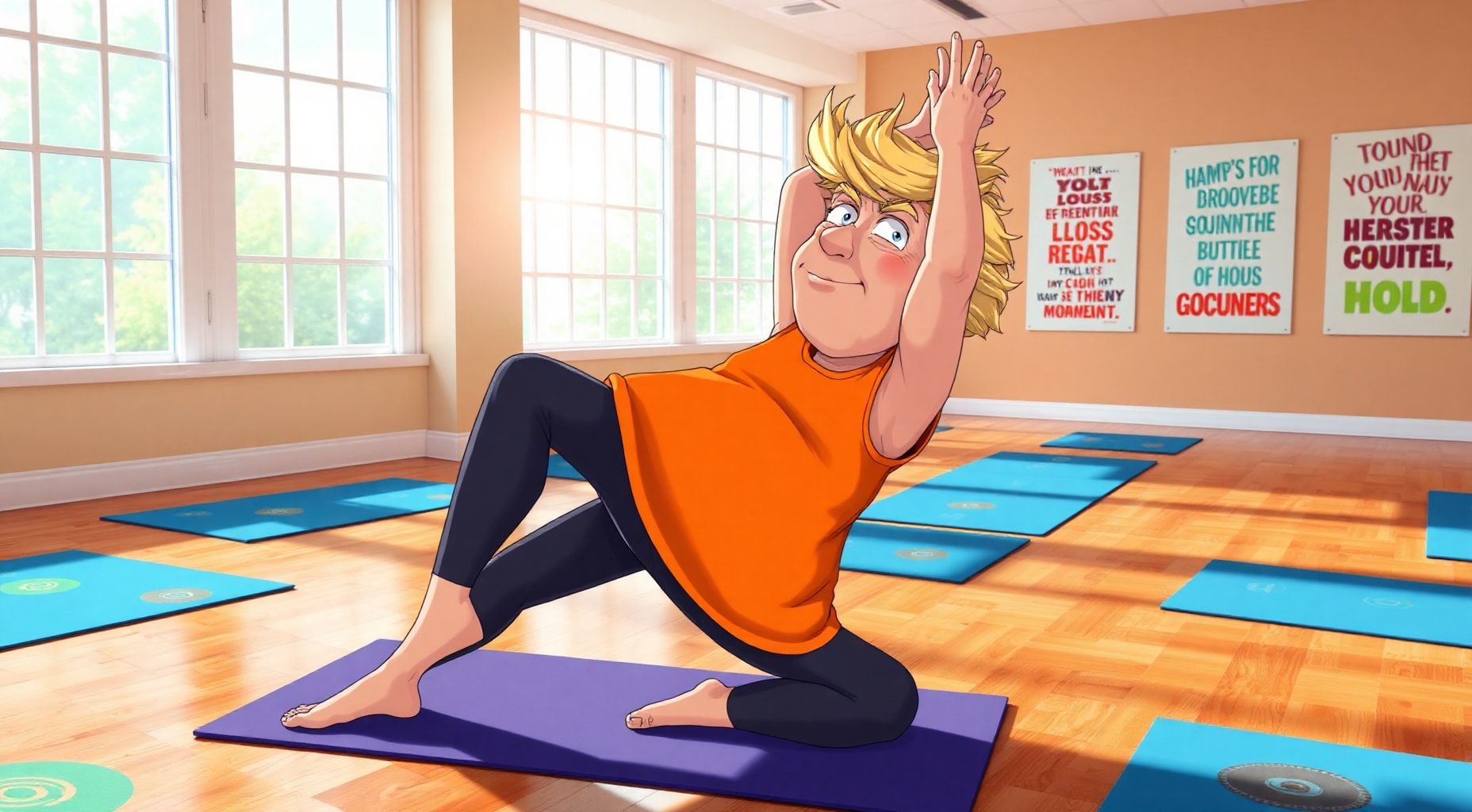 Download Donald Trump Doing Yoga