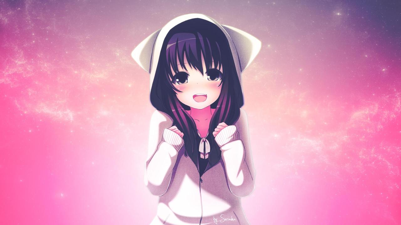 Download Anime Girls Blushing Hoodie