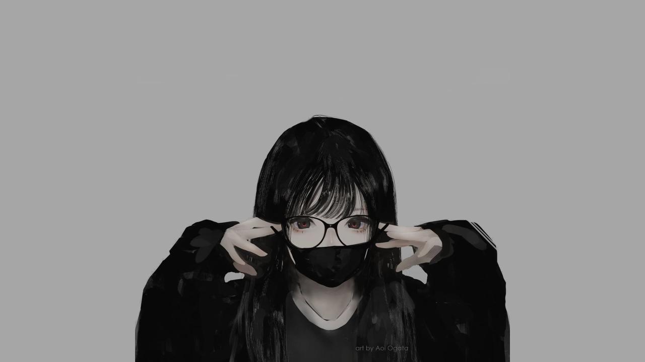 Download glasses minimalism monochrome mask