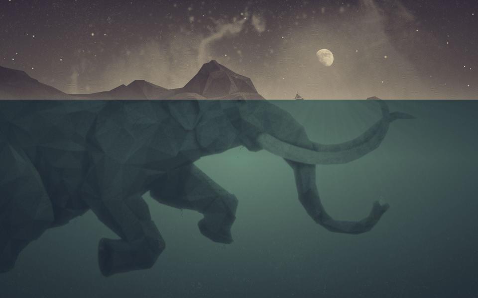 Download elephant illustration gray elephant