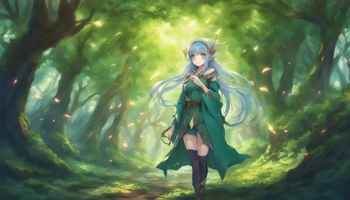 Download Elf Mage Wind Magic Forest