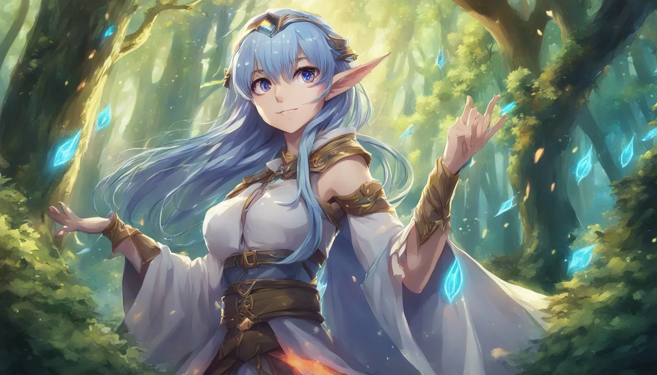 Download Elf Mage Wind Magic Forest