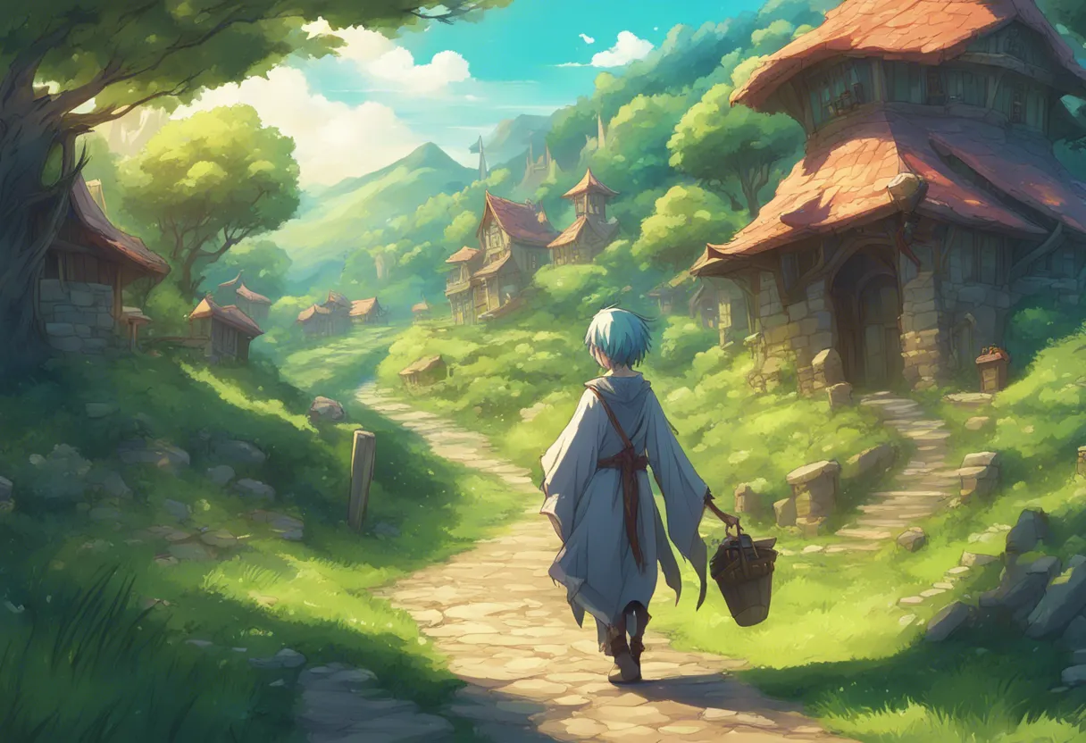 Download Elf Wizard Taking Stroll Through Fantasy