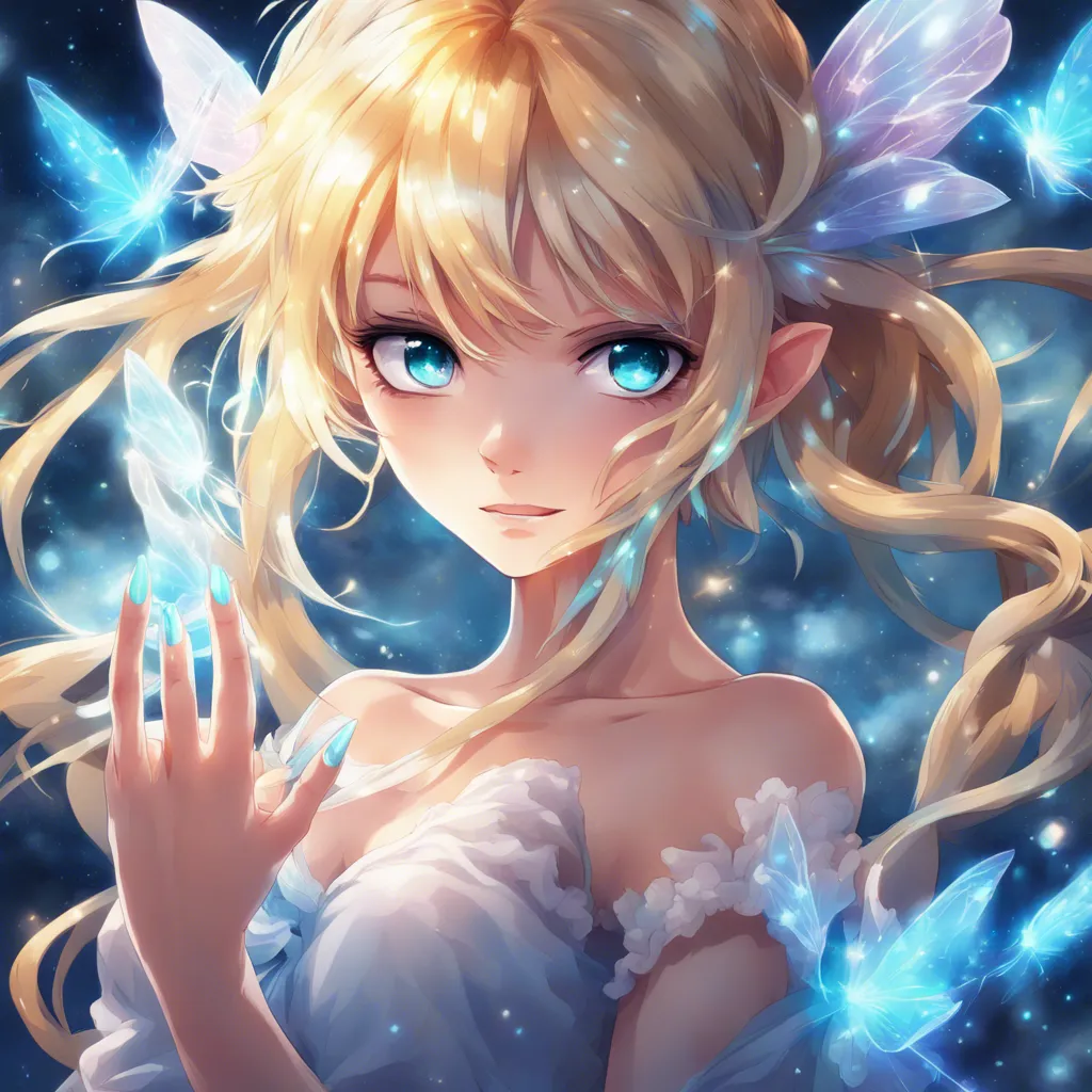 Download Fairy With Light Blue Nails And