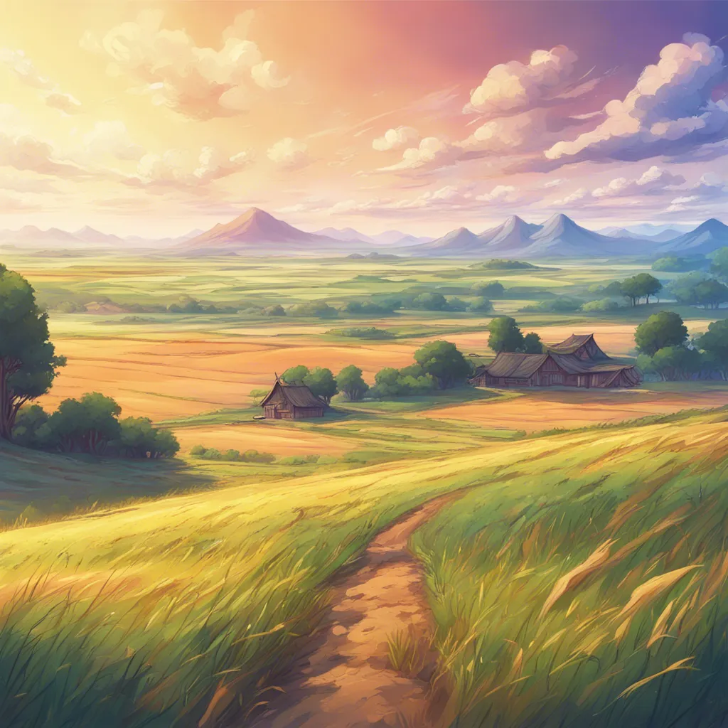 Download Fantasy Landscape Painting Fields Plains Wide