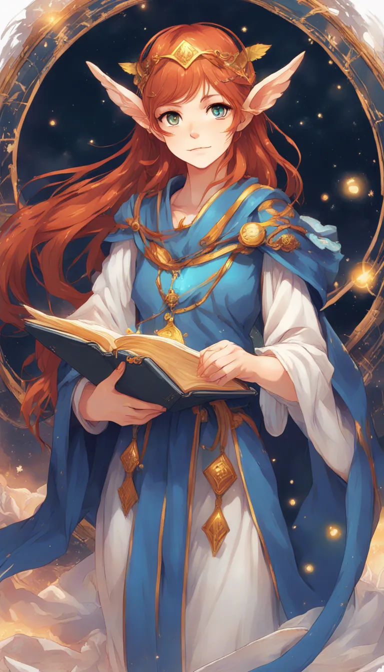 Download Female Astral Elf With Copper Auburn