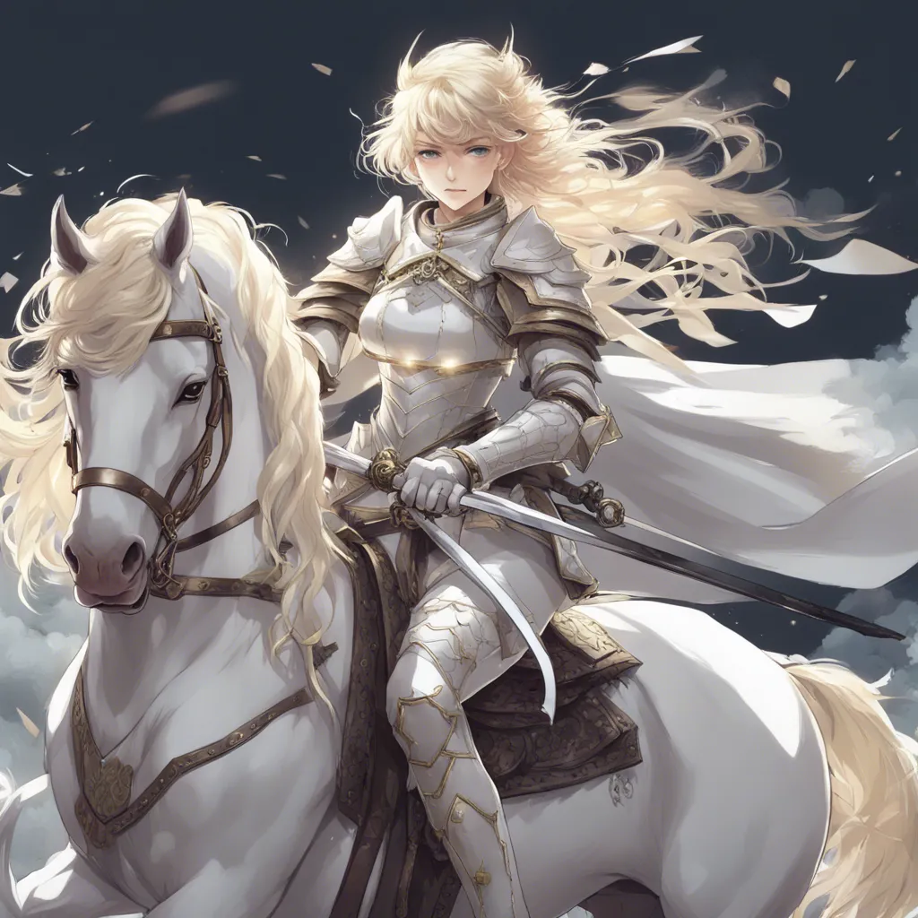 Download Female Young Knight In White Samurai