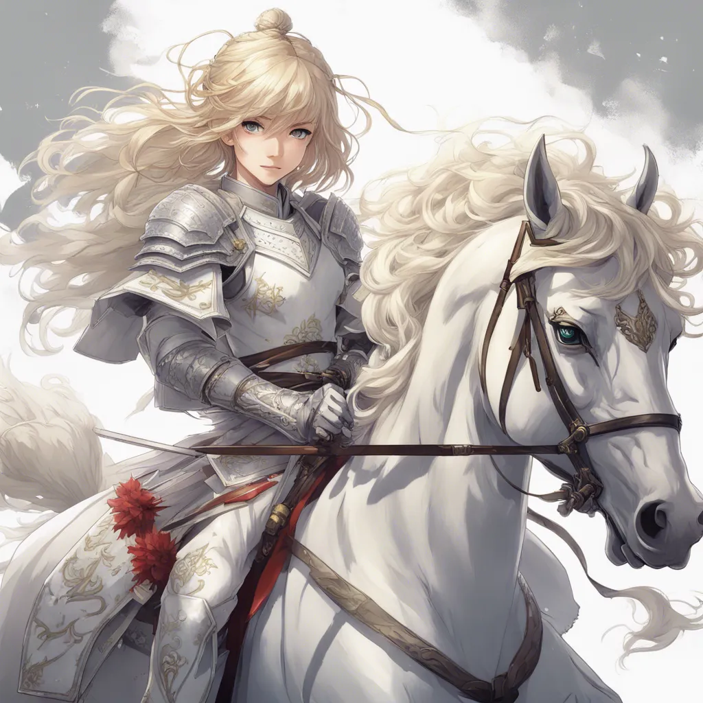 Download Female Young Knight In White Samurai