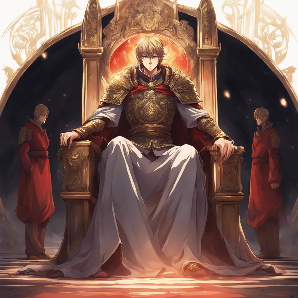 Download First Medieval Emperor On His Throne