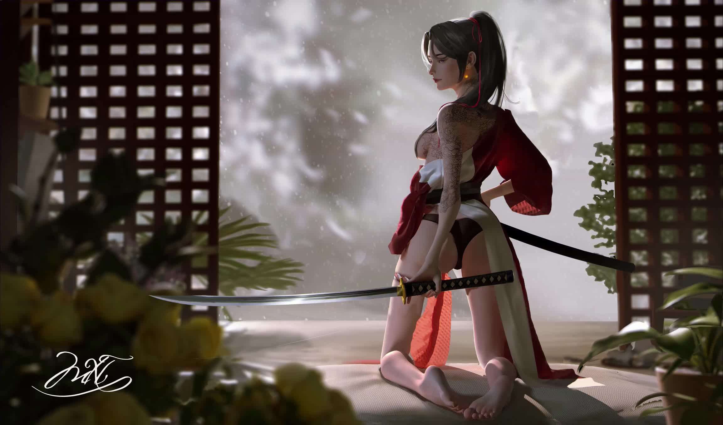 Download Female Swordsman