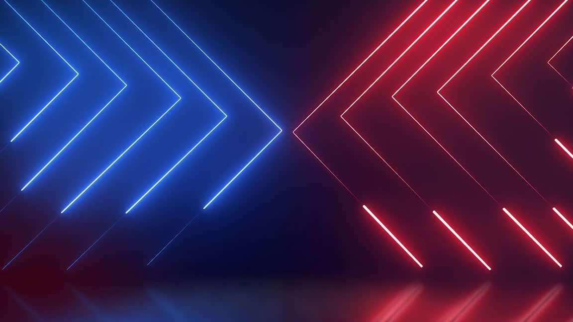 Download Blue & Red Neon Lines