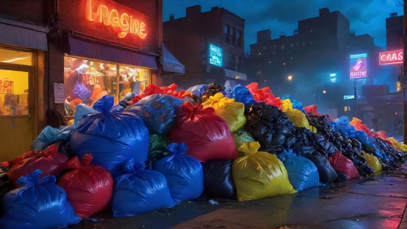 Download Garbage Bags On Top Of A