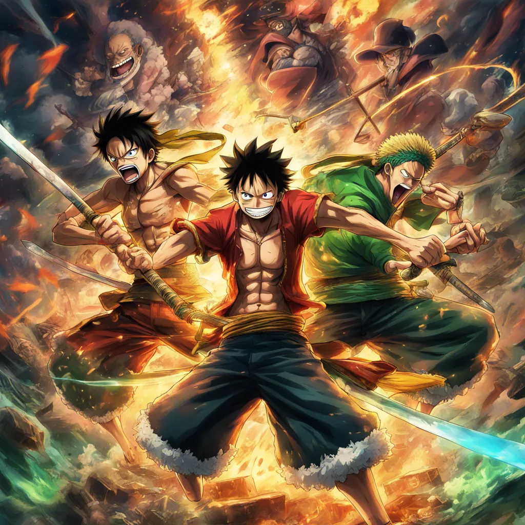 Download Gear 5 Luffy And Zoro Fighting