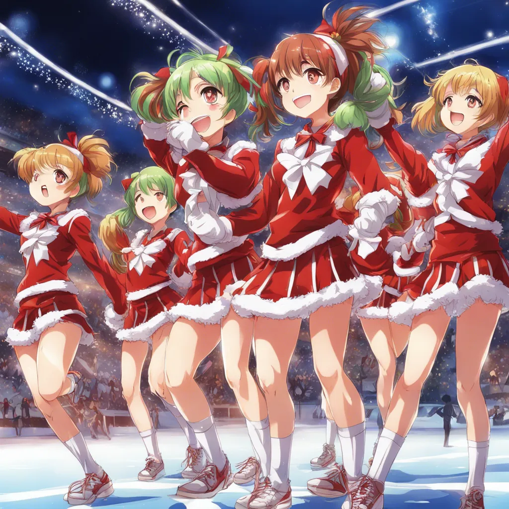 Download Girls Christmas Cheerleaders