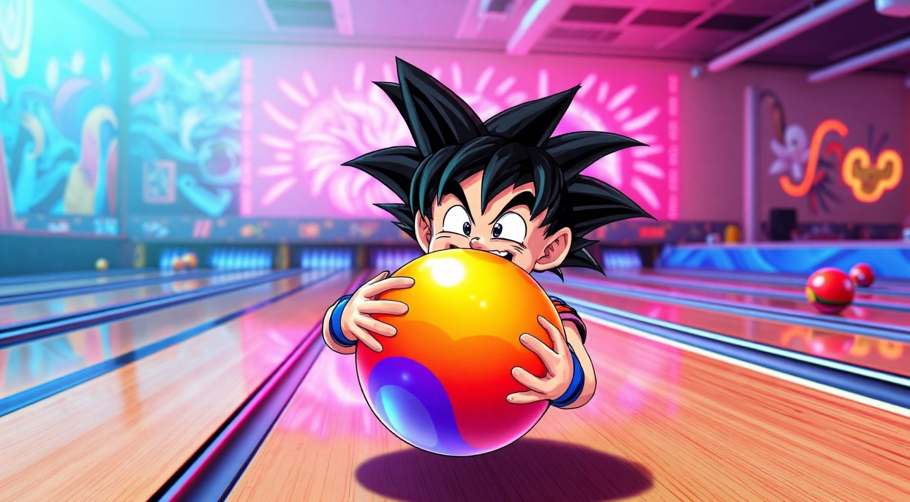 Download Goku Eating A Bowling Ball