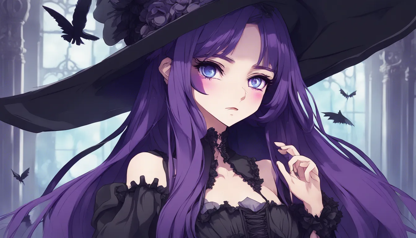 Download Goth Loli Witch With Dark Purple